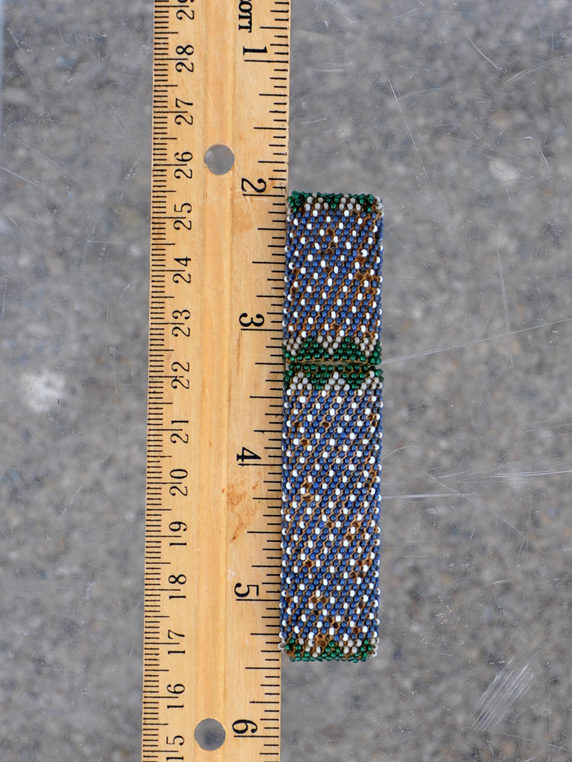 Metallic Bead and Needle Case