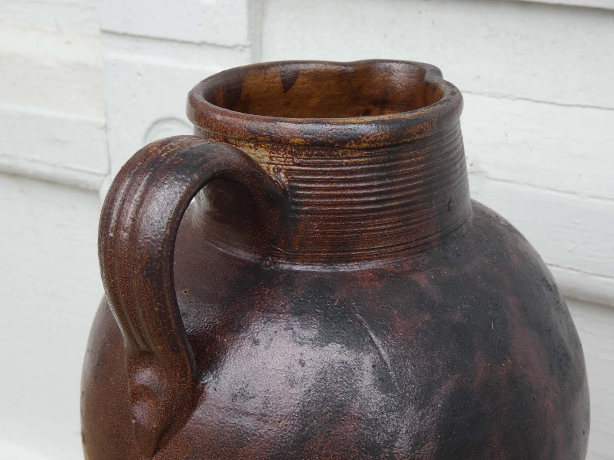 Large English Stoneware Pitcher