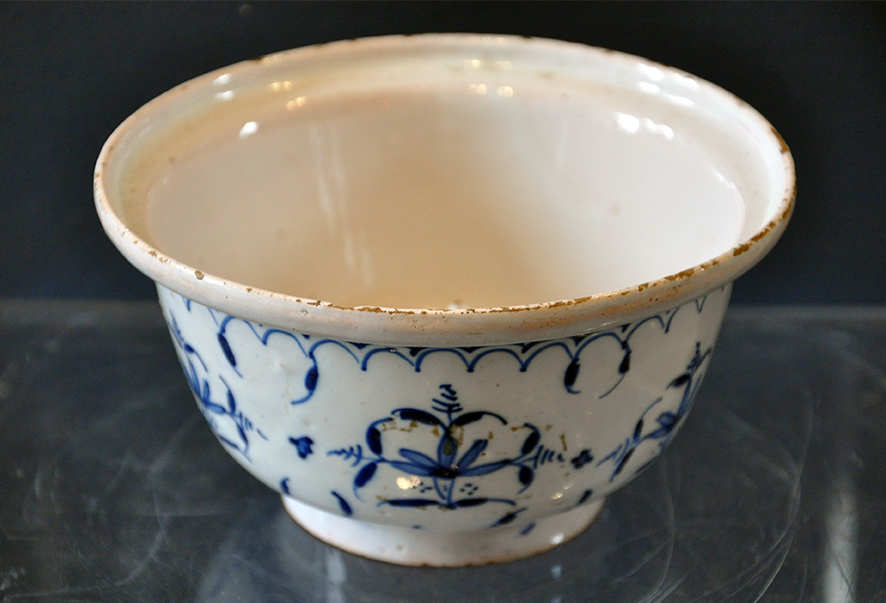 Faience Butter Tub