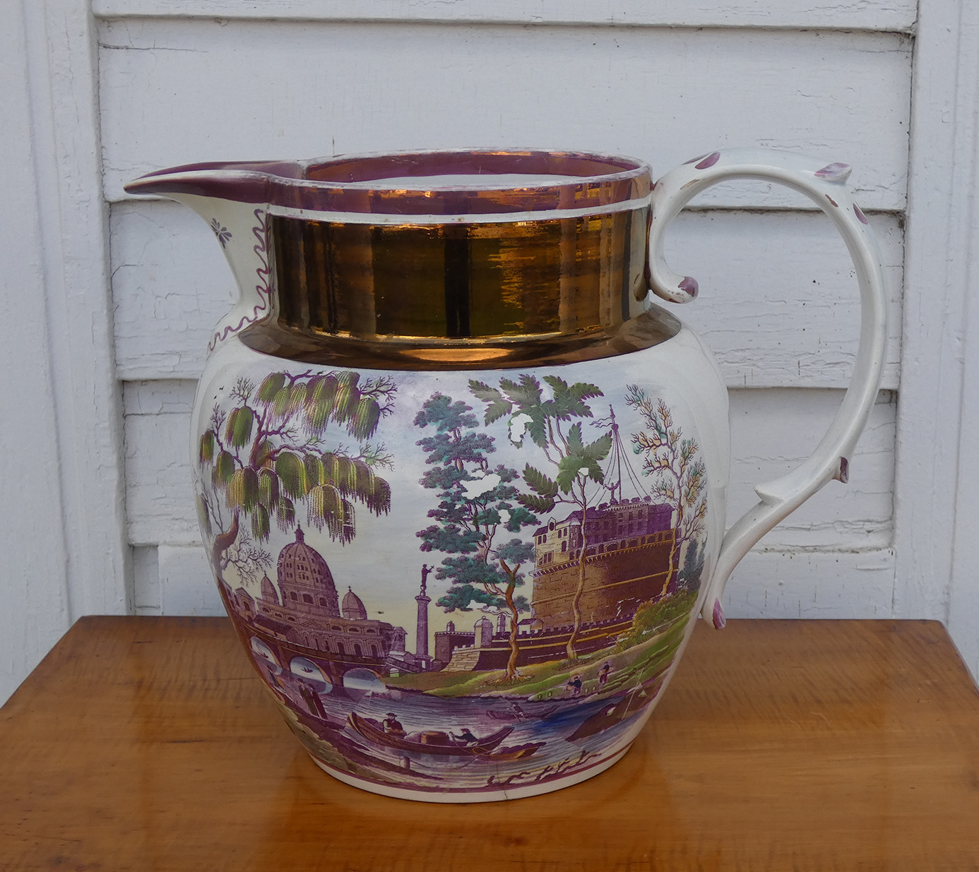 Oversized Luster Pitcher