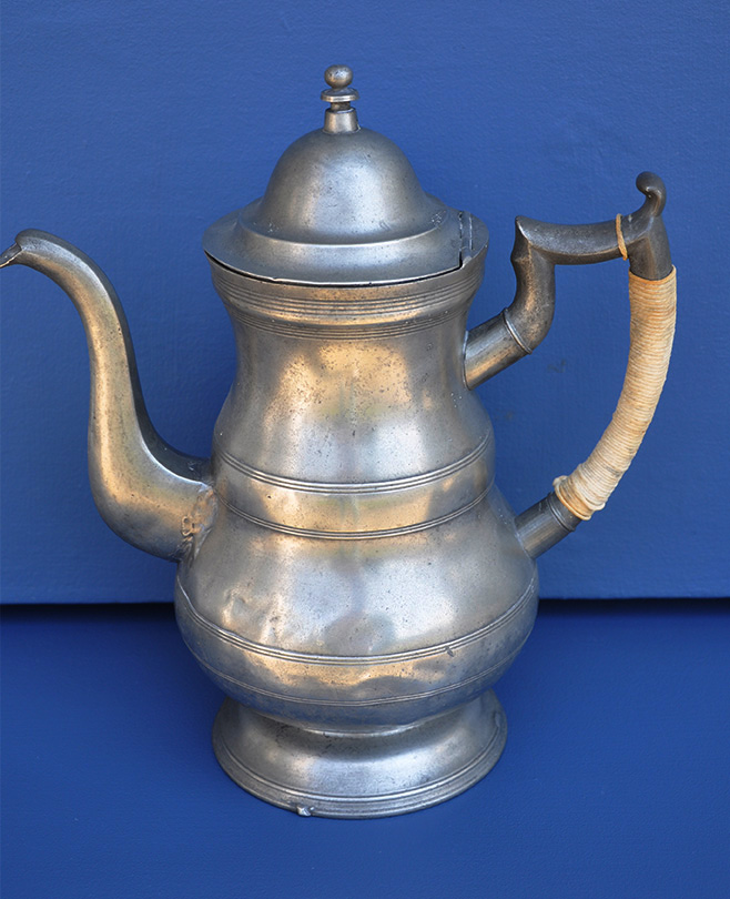 NYC Pewter Coffee Pot