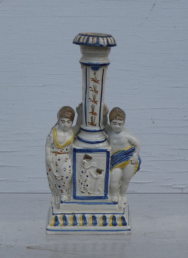 Prattware Candlestick