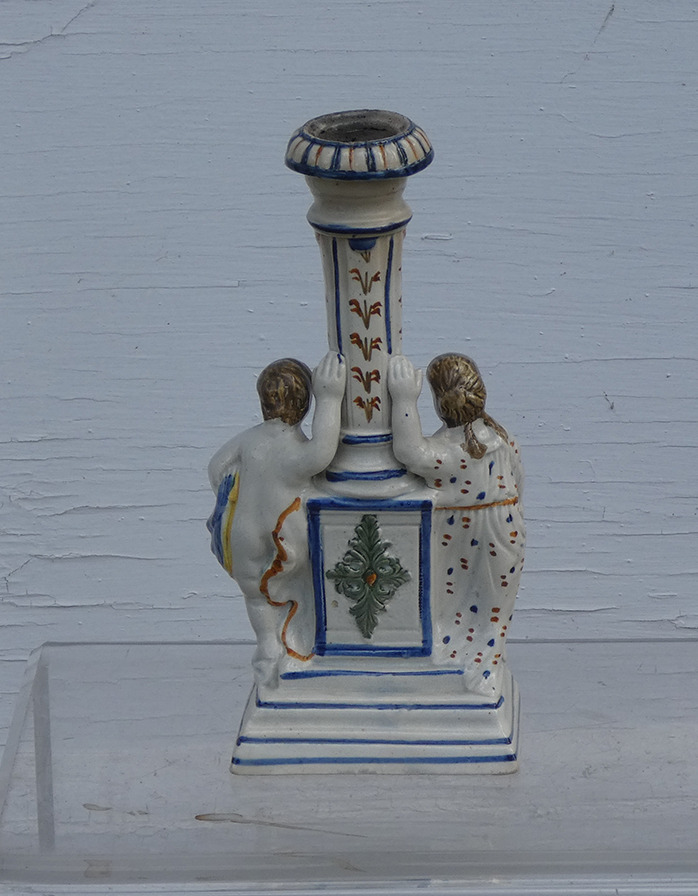 Prattware Candlestick